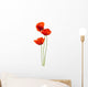 Floral Design Poppies White Wall Decal