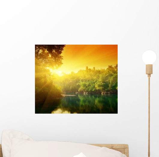 Sunset Jungle Thailand Wall Decal Design 2