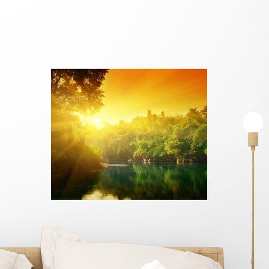 Sunset Jungle Thailand Wall Decal Design 2