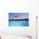 Diving Into A Pool Wall Mural