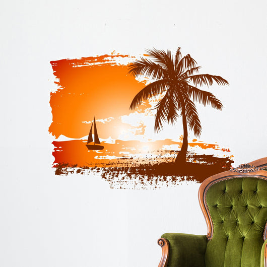 Beach Wall Decal Design 2