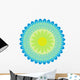 Blue Green Mandala Wall Decal