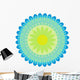 Blue Green Mandala Wall Decal