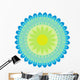 Blue Green Mandala Wall Decal