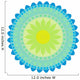 Blue Green Mandala Wall Decal