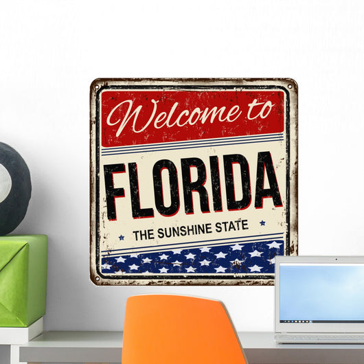 Vintage Welcome to Florida Wall Decal