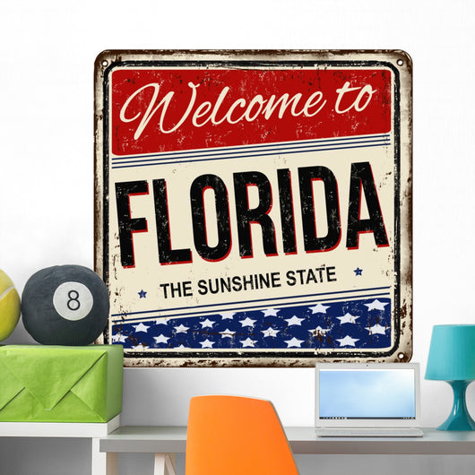 Vintage Welcome to Florida Wall Decal