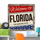 Vintage Welcome to Florida Wall Decal
