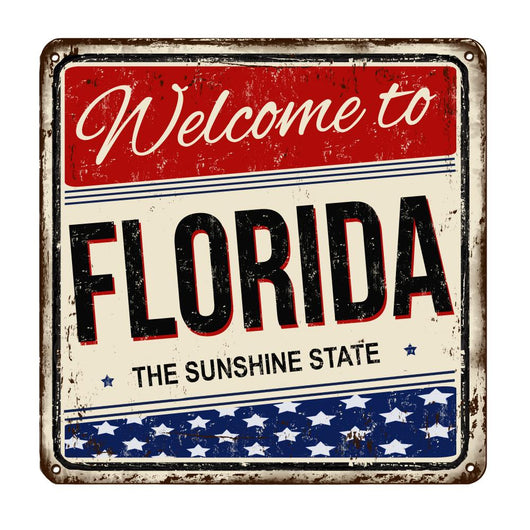 Vintage Welcome to Florida Wall Decal