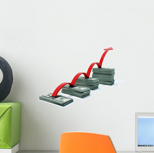 Graph with Profit Growth Wall Decal
