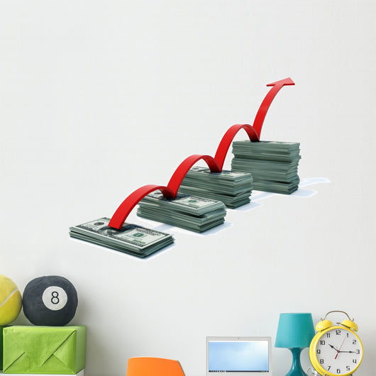 Graph with Profit Growth Wall Decal