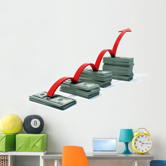 Graph with Profit Growth Wall Decal