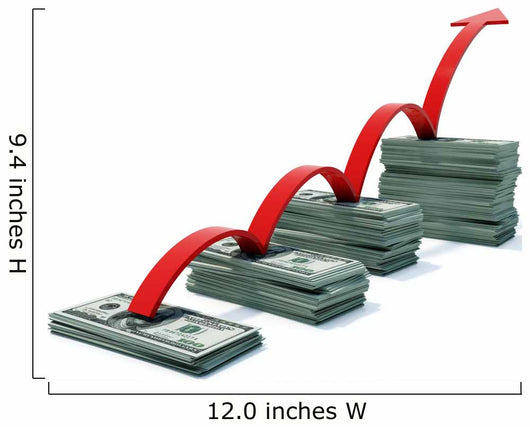 Graph with Profit Growth Wall Decal