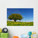 Tree with Spring Meadow Wall Decal