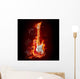 Burning Guitar Wall Decal