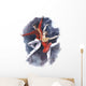 Watercolor Ballet Couple Dancers Wall Decal