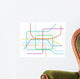 Underground Map Wall Decal