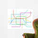 Underground Map Wall Decal