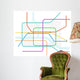 Underground Map Wall Decal