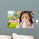 Frau Allergie Taschentuch Wall Decal