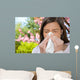 Frau Allergie Taschentuch Wall Decal