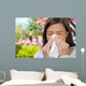 Frau Allergie Taschentuch Wall Decal