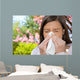 Frau Allergie Taschentuch Wall Decal