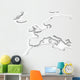 3D Europe Illustration Wall Decal