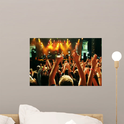 Crowd Motion Blur Wall Decal