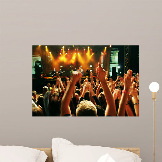Crowd Motion Blur Wall Decal