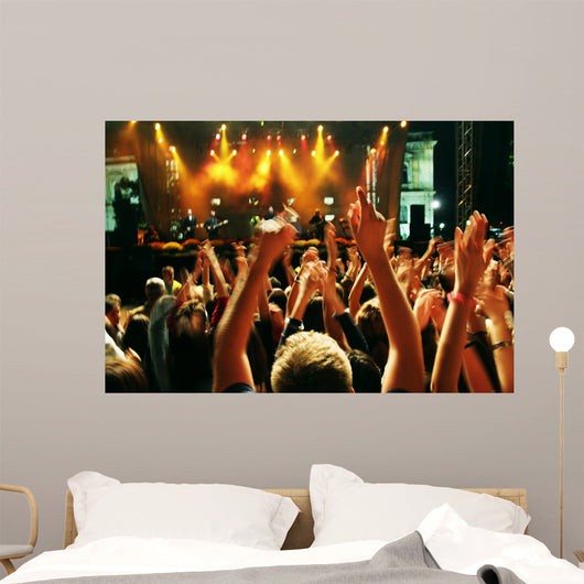 Crowd Motion Blur Wall Decal