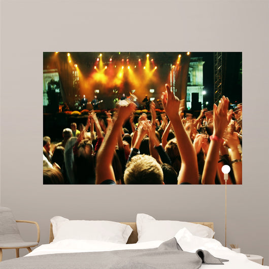 Crowd Motion Blur Wall Decal