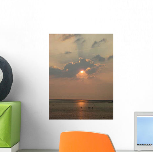 Sunset over Sea Wall Decal