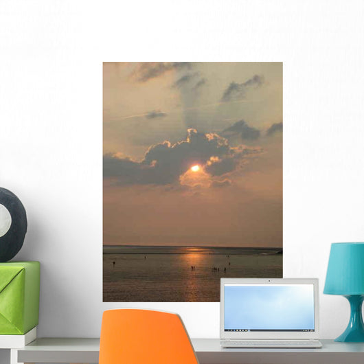 Sunset over Sea Wall Decal
