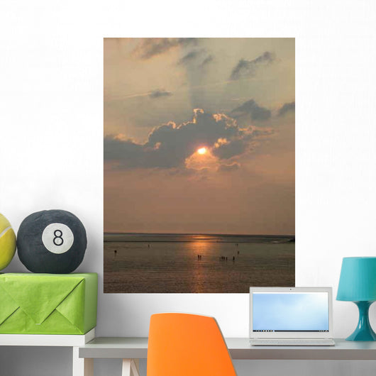 Sunset over Sea Wall Decal