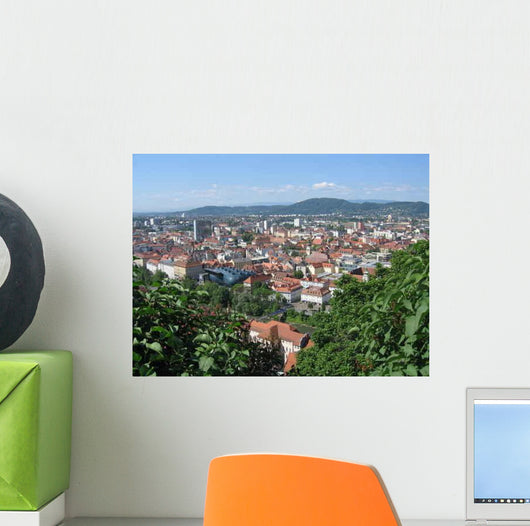 Roofs Graz Wall Decal