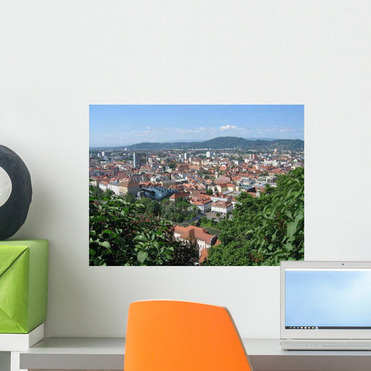 Roofs Graz Wall Decal