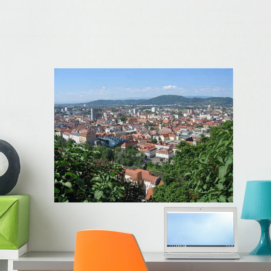 Roofs Graz Wall Decal