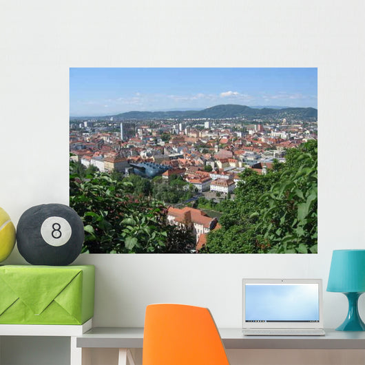 Roofs Graz Wall Decal