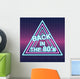 Retro Sci-fi Background Vector Wall Decal
