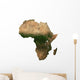African Continent Wall Decal