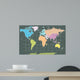 World Map Illustration Wall Decal