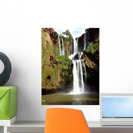 Sublimes Chutes L'ouzoud Au Wall Decal