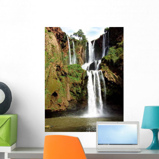 Sublimes Chutes L'ouzoud Au Wall Decal