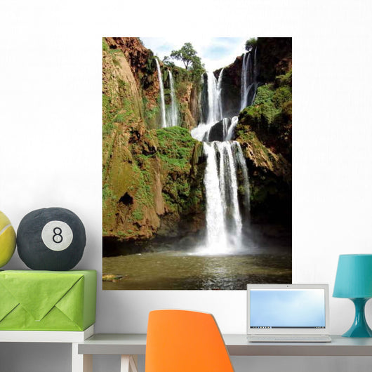 Sublimes Chutes L'ouzoud Au Wall Decal