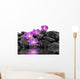 Purple Orchid and Black Wall Decal