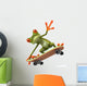 Grenouille En Skateboard Wall Decal