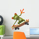 Grenouille En Skateboard Wall Decal