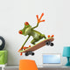 Grenouille En Skateboard Wall Decal