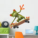 Grenouille En Skateboard Wall Decal